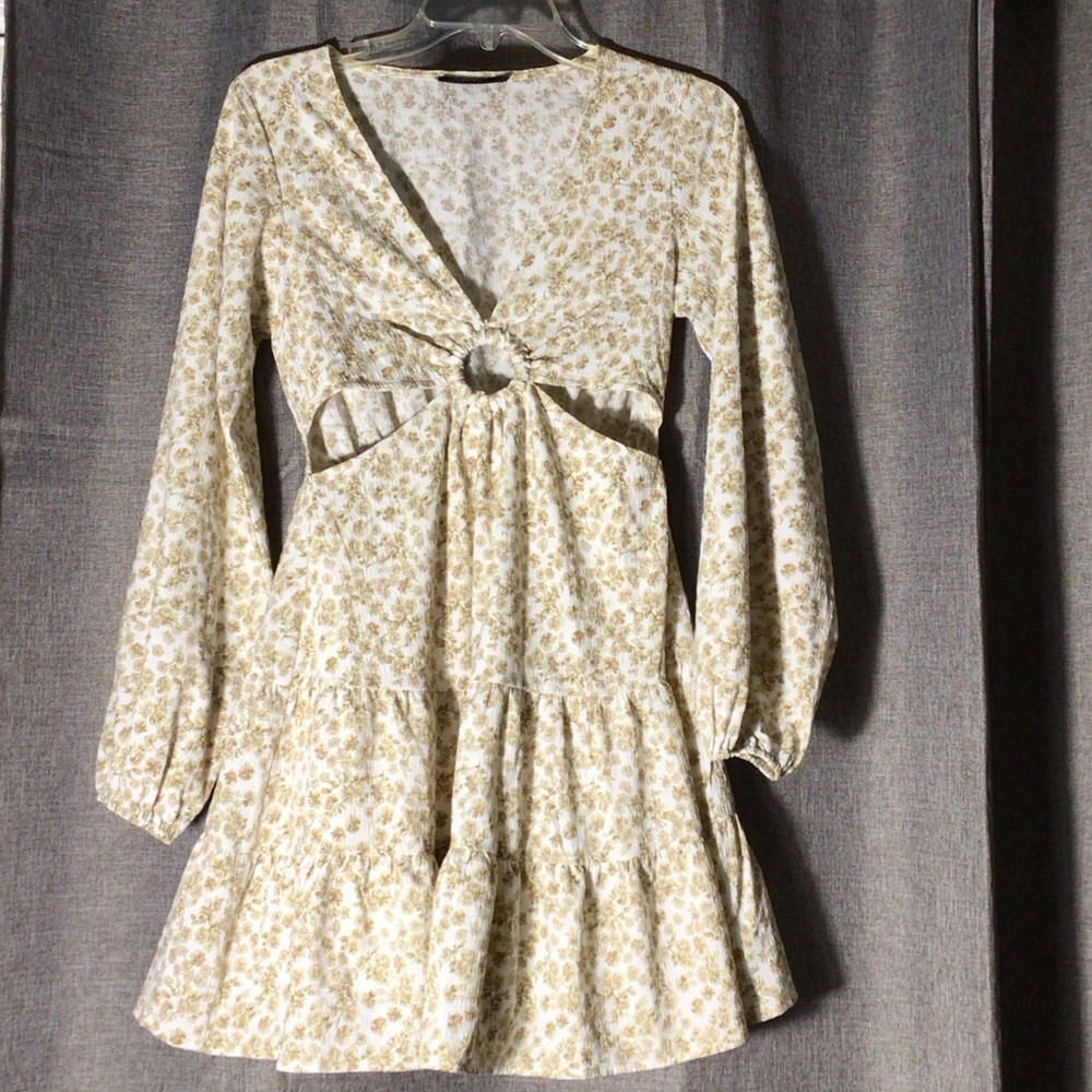 Final Touch Floral Cream Dress